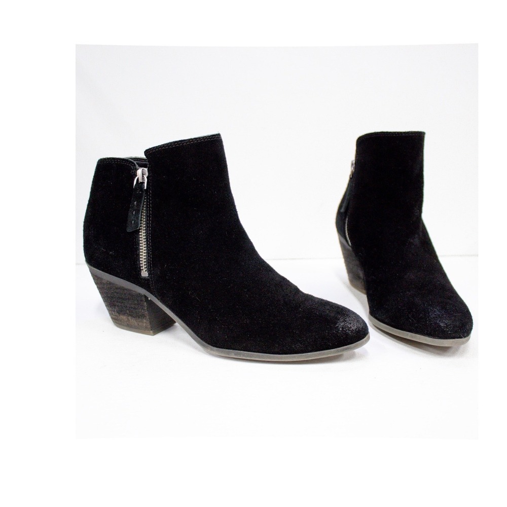 FRYE Boots | Frye Judy Black Suede Leather Booties Double Zip Ankle Boot Size 9 - Picture 11 of 11